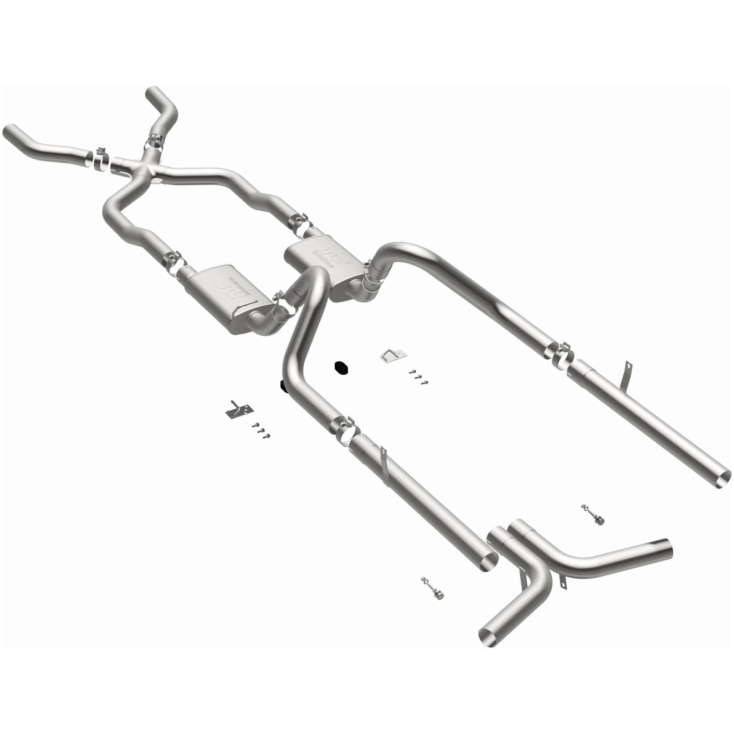 Magnaflow Street Series Stainless Crossmember-Back System (1955-1957 Bel Air) - 16596