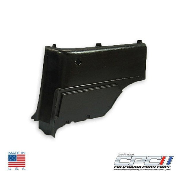 California Pony Cars Premium Quality 1965-1966 Mustang Fastback Interior Quarter Trim Panel, RH Side, Fiberglass Construction - BOD-656-570