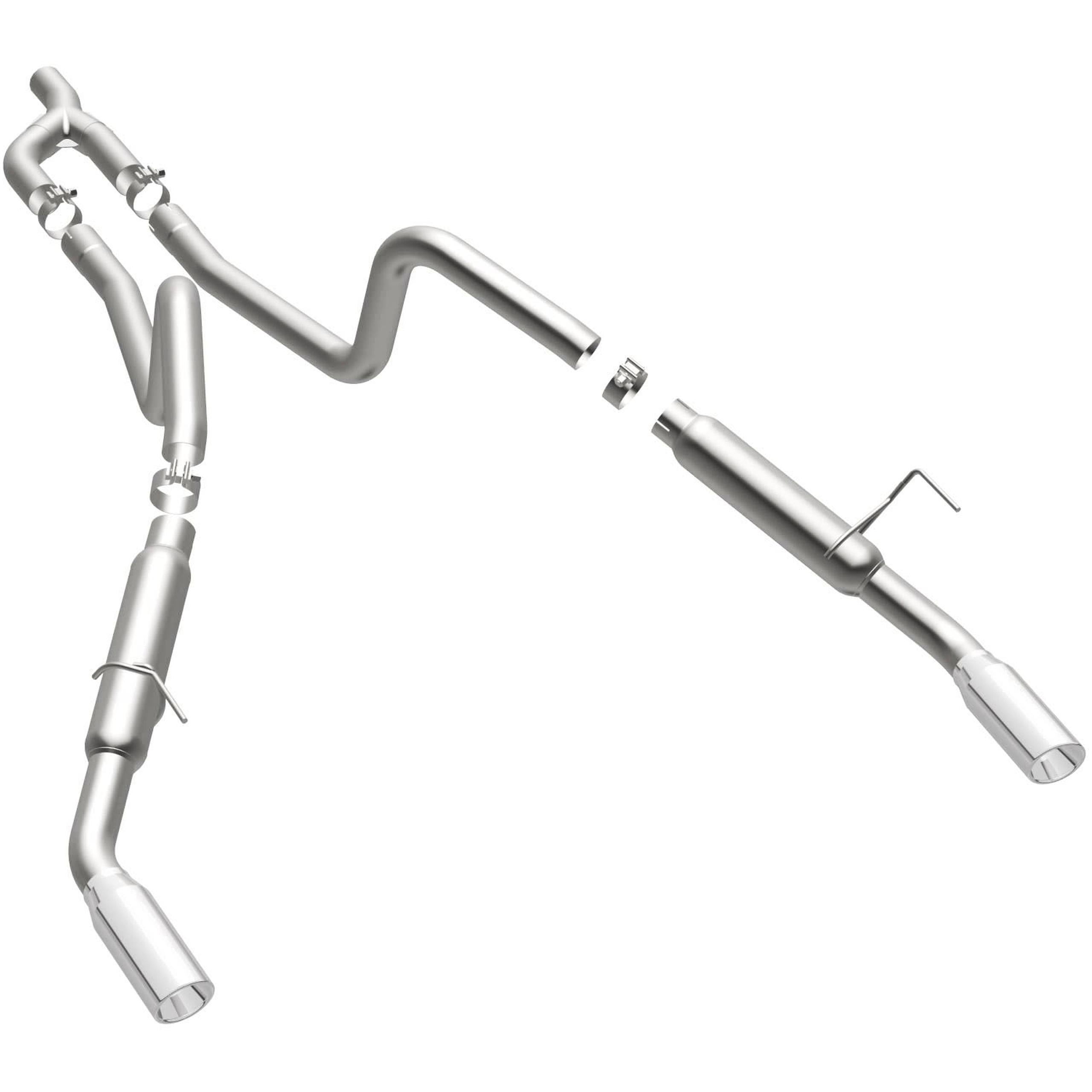 Magnaflow 05-09 V6 Mustang Dual Exit System w/3.5" Polished Tips