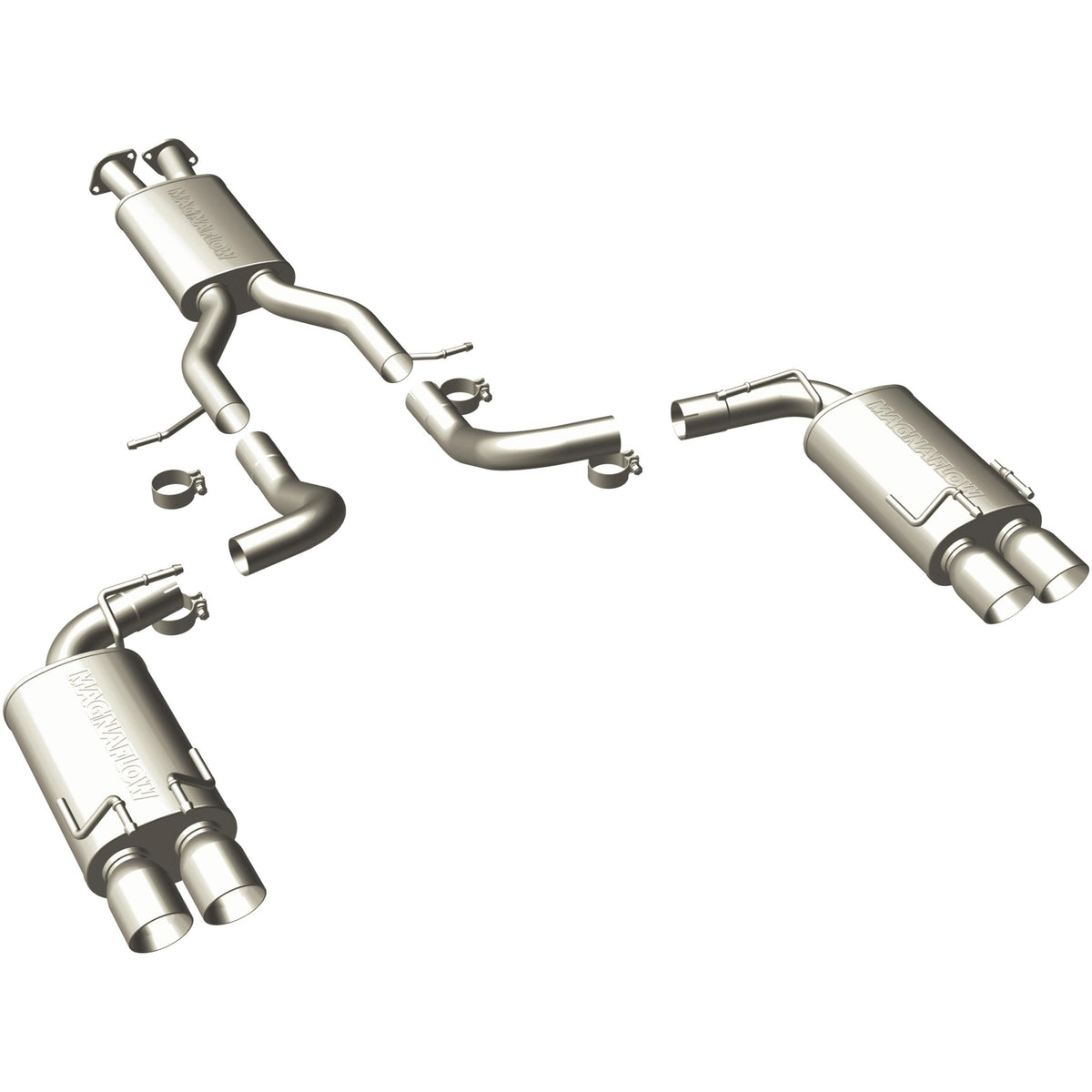 Magnaflow Street Series Stainless Cat-Back System (1990-1995 300ZX) - 16766