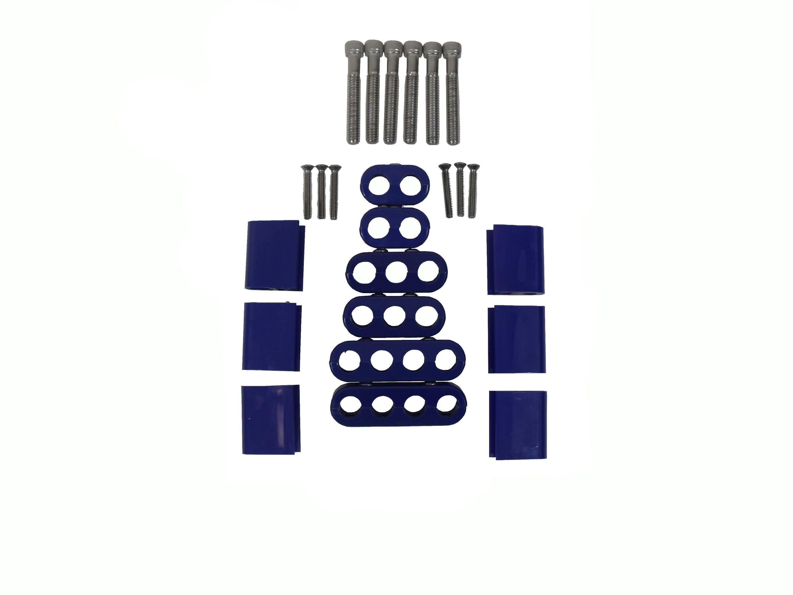 TAYLOR CABLE 10.4 Vertical Wire Loom Kit blue - 42563