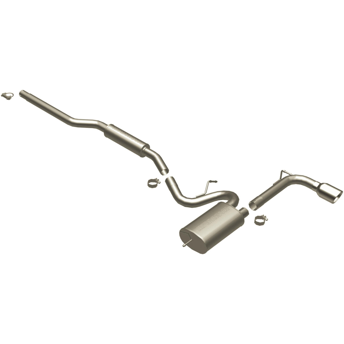 Magnaflow Street Series Stainless Cat-Back System (2008-2011 Lancer) - 16822
