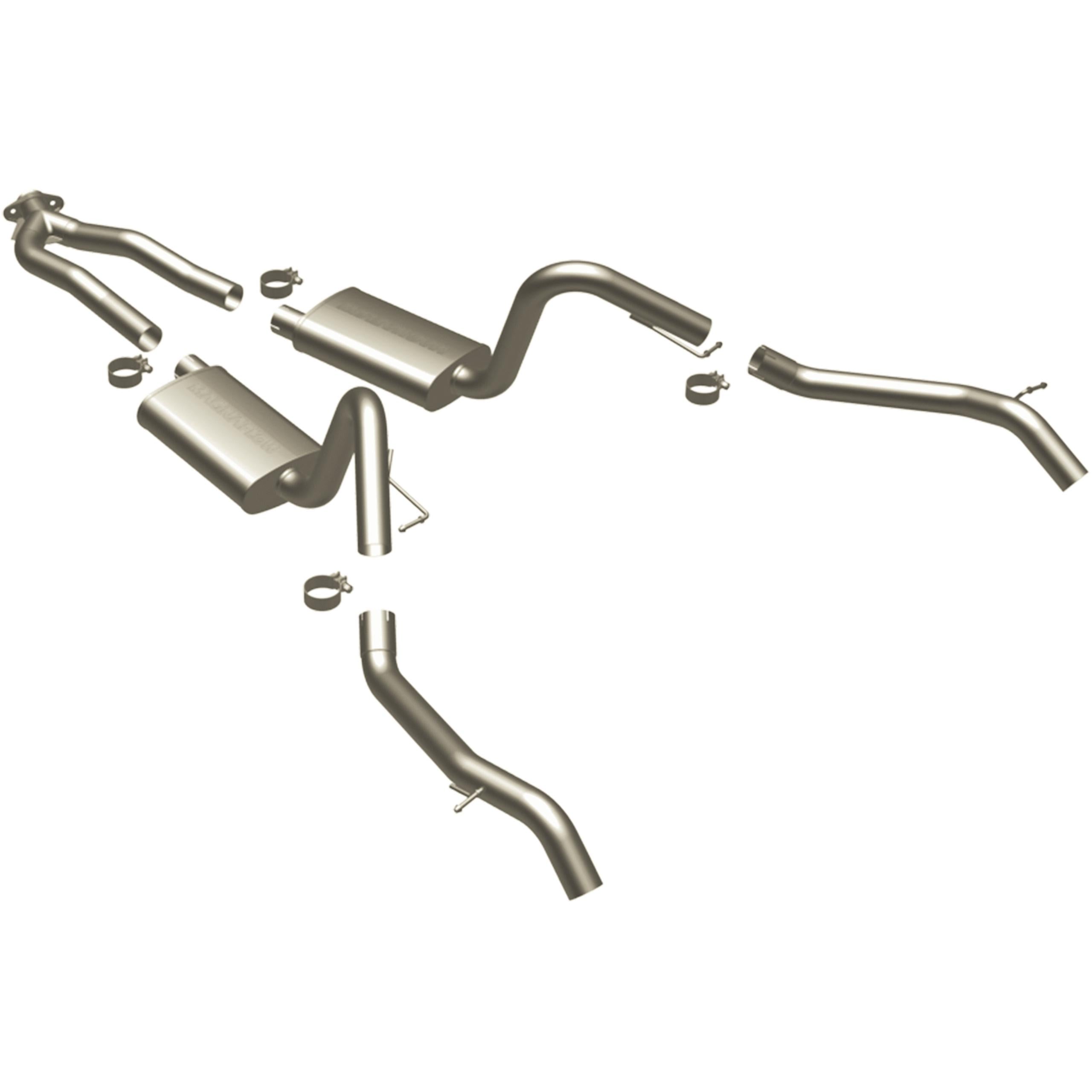 Magnaflow Street Series Stainless Cat-Back System (1975-1979 Camaro) - 16828