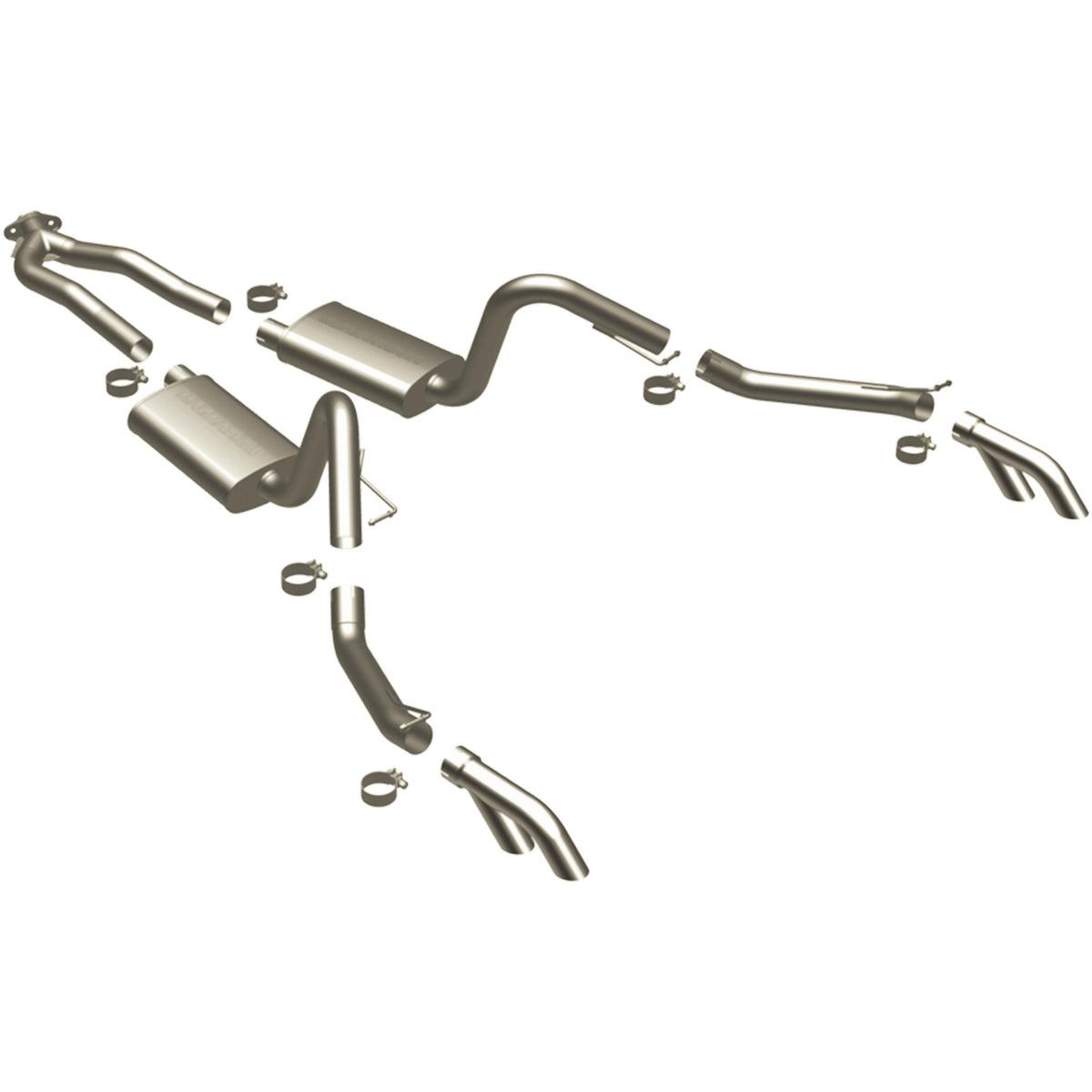 Magnaflow Street Series Stainless Cat-Back System (1975-1981 Firebird) - 16830