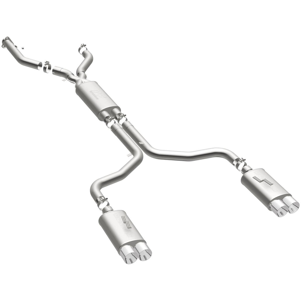 Magnaflow Street Series Stainless Cat-Back System (1992-1996 Corvette) - 16837