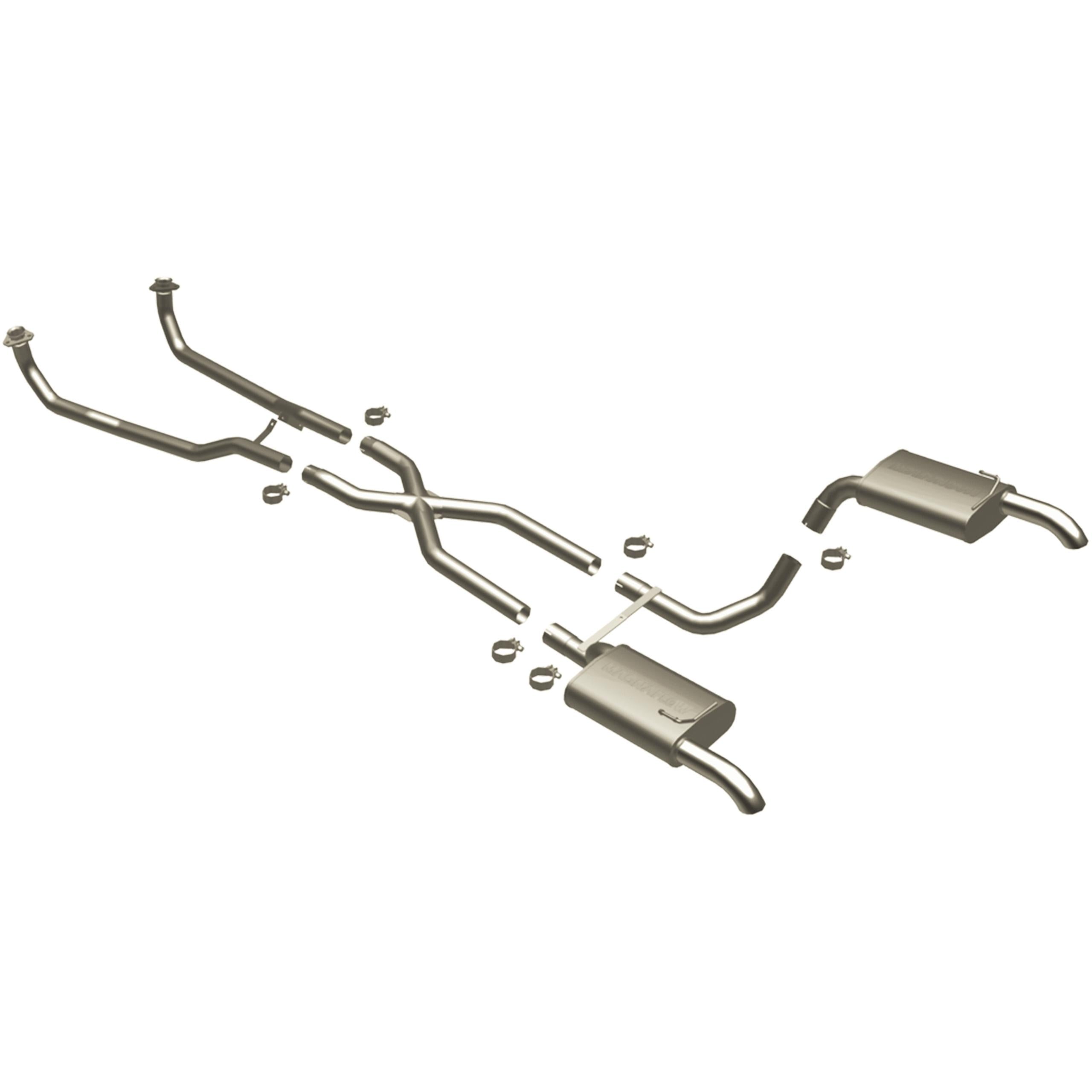 Magnaflow Street Series Stainless Crossmember-Back System (1968-1973 Corvette) - 16842