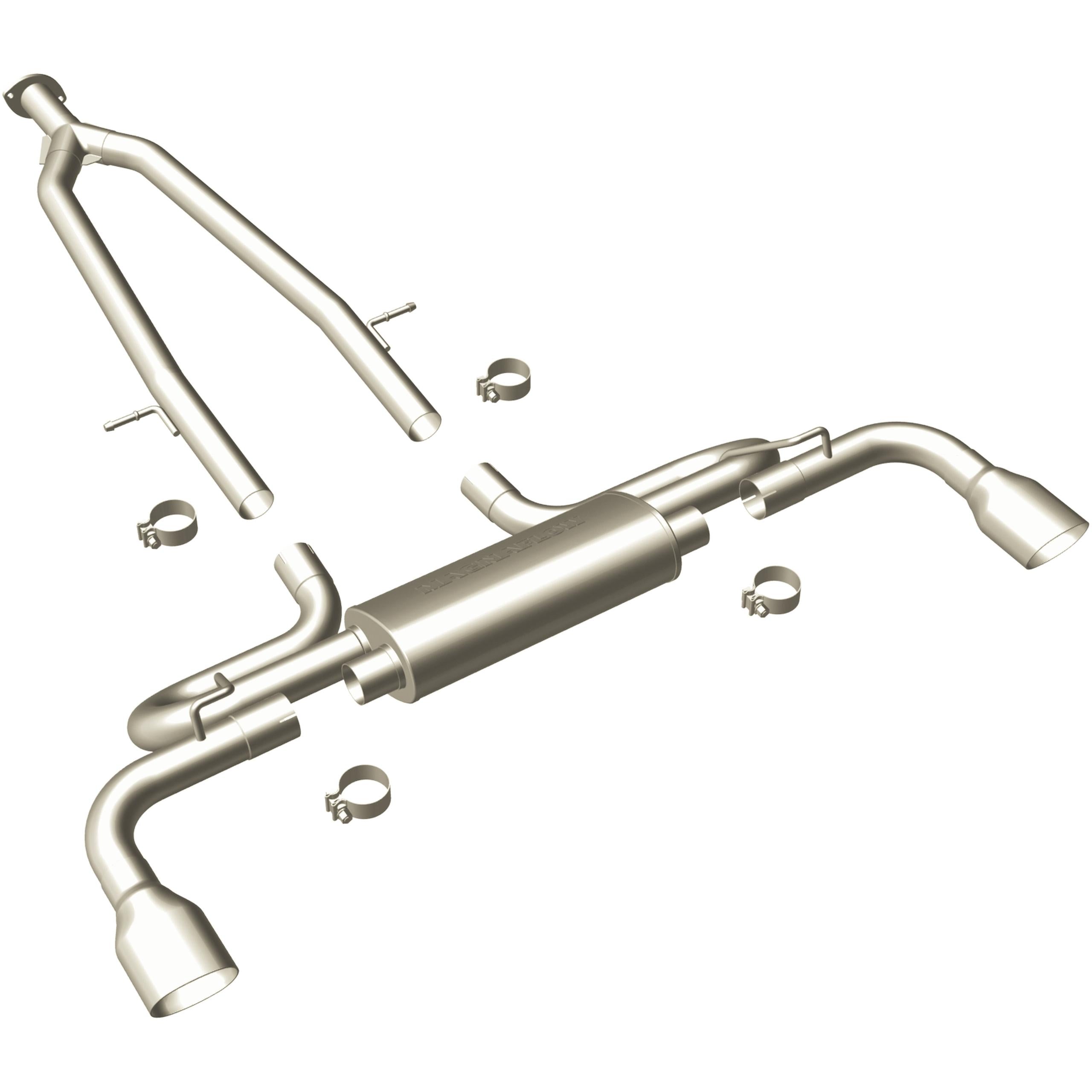 Magnaflow Street Series Stainless Cat-Back System (2002-2008 Lexus SC430) - 16917