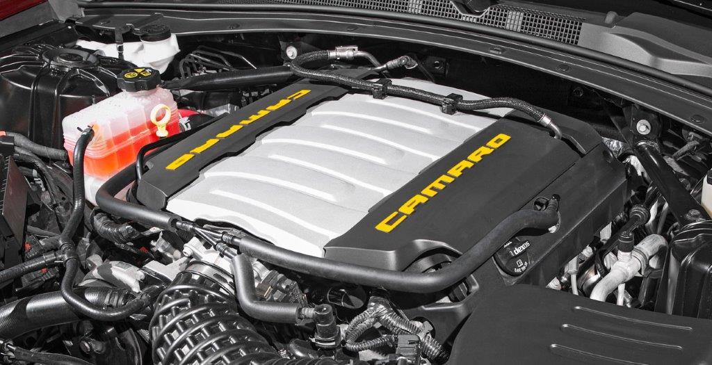 Anchor Room Engine Cover Accents (2016-2022 Camaro) - Gloss Black - 16CC_ICA_G