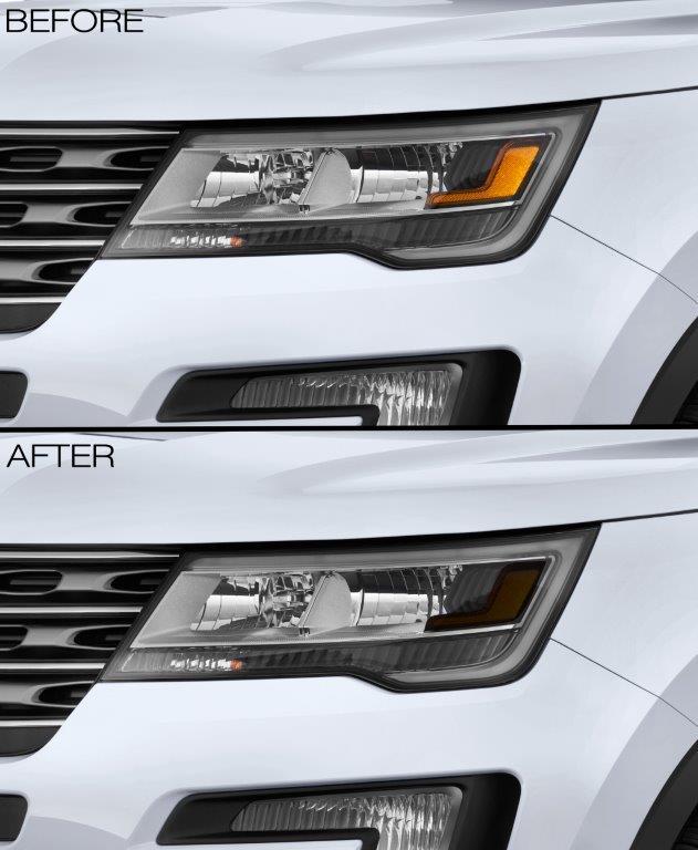 Anchor Room Partial Headlight Amber Corner Lens Vinyl Tint (2016-2019 Explorer) - 16FE_PHAC_T
