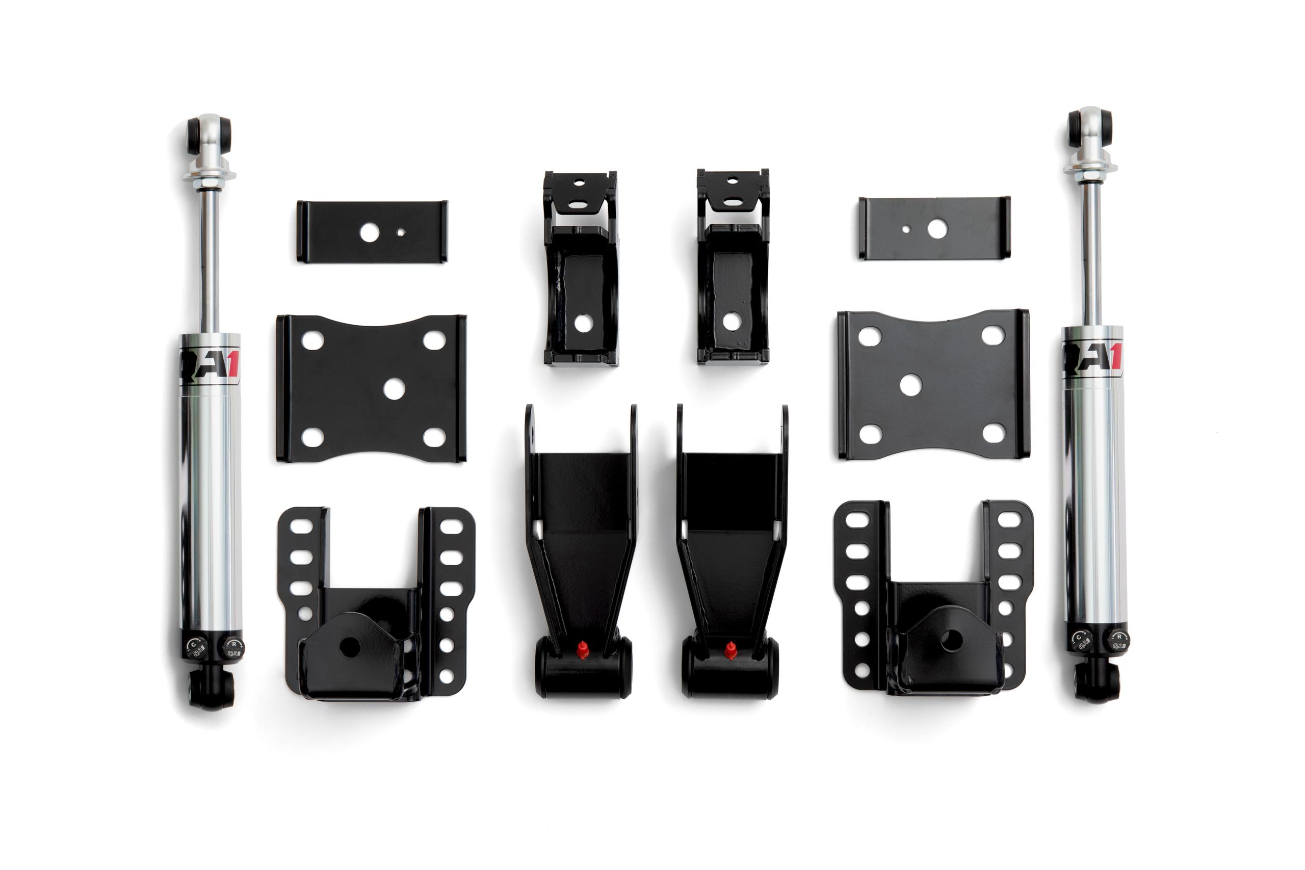 QA1 Qa1 Rdk52627 Rear Drop Kit, 2007-2018 Silverado/Sierra, 4-6" Drop, Double Adjust (2007-2018 Silverado 1500, Sierra 1500) - RDK52627