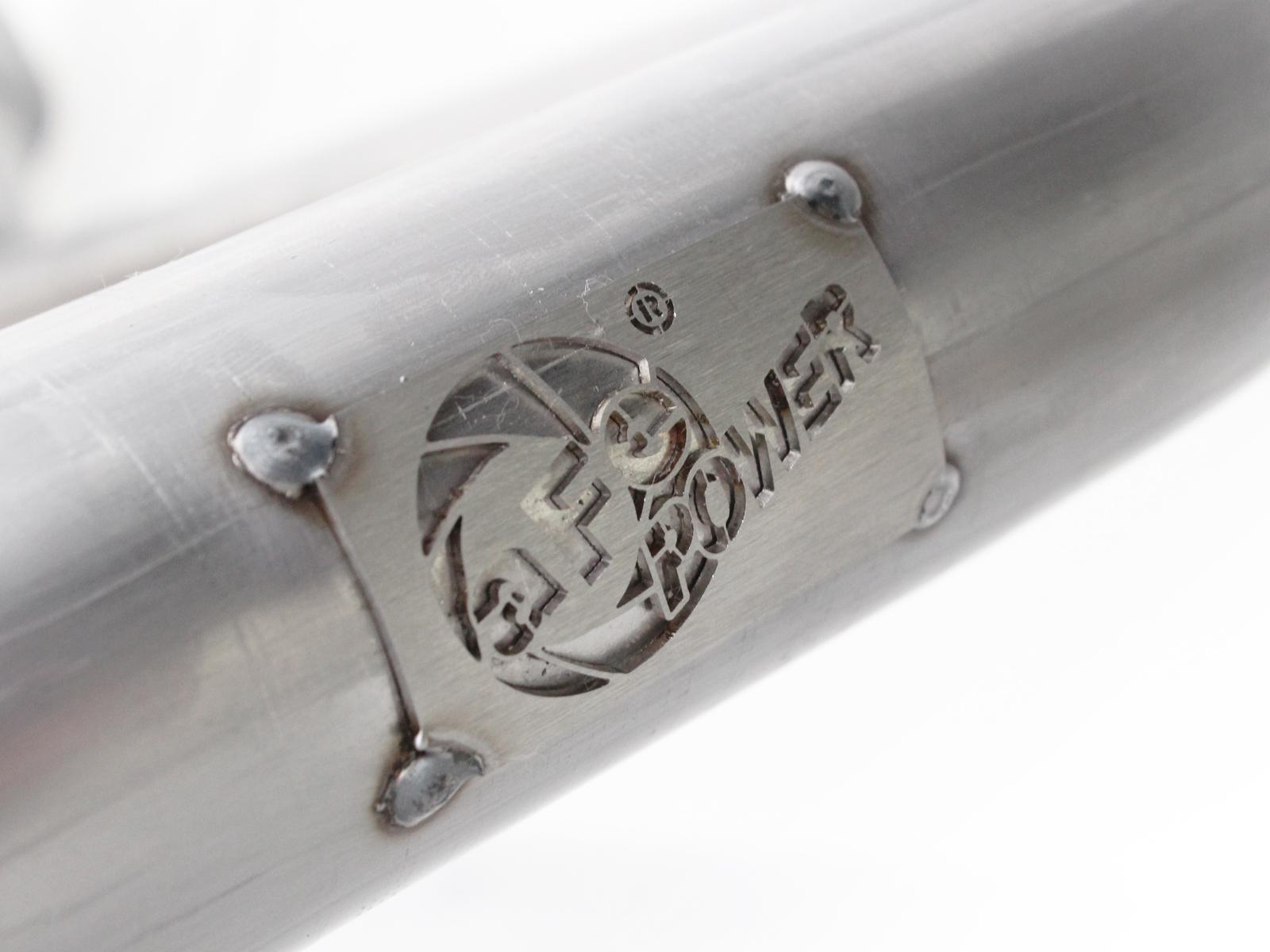 AFE Twisted Steel 2 IN to 2-1/2 IN 409 Stainless Steel Y-Pipe (2012-2018 Wrangler JK, Wrangler) - 48-46208