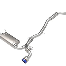 AFE Takeda Cat-Back Exhaust System w/ Dual Rear Exit Blue Flame Tip (2021-2021 GR Supra) - 49-36050-L
