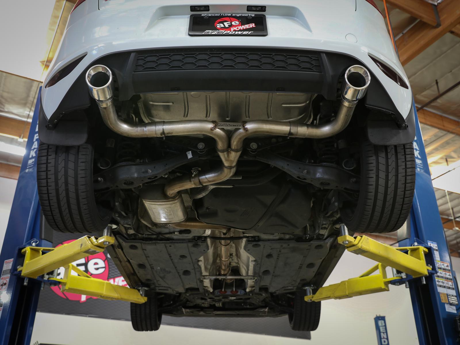 AFE Cat-Back Exhaust System (2015-2017 Volkswagen GTI L4-2.0L (t)) - 49-36418-P