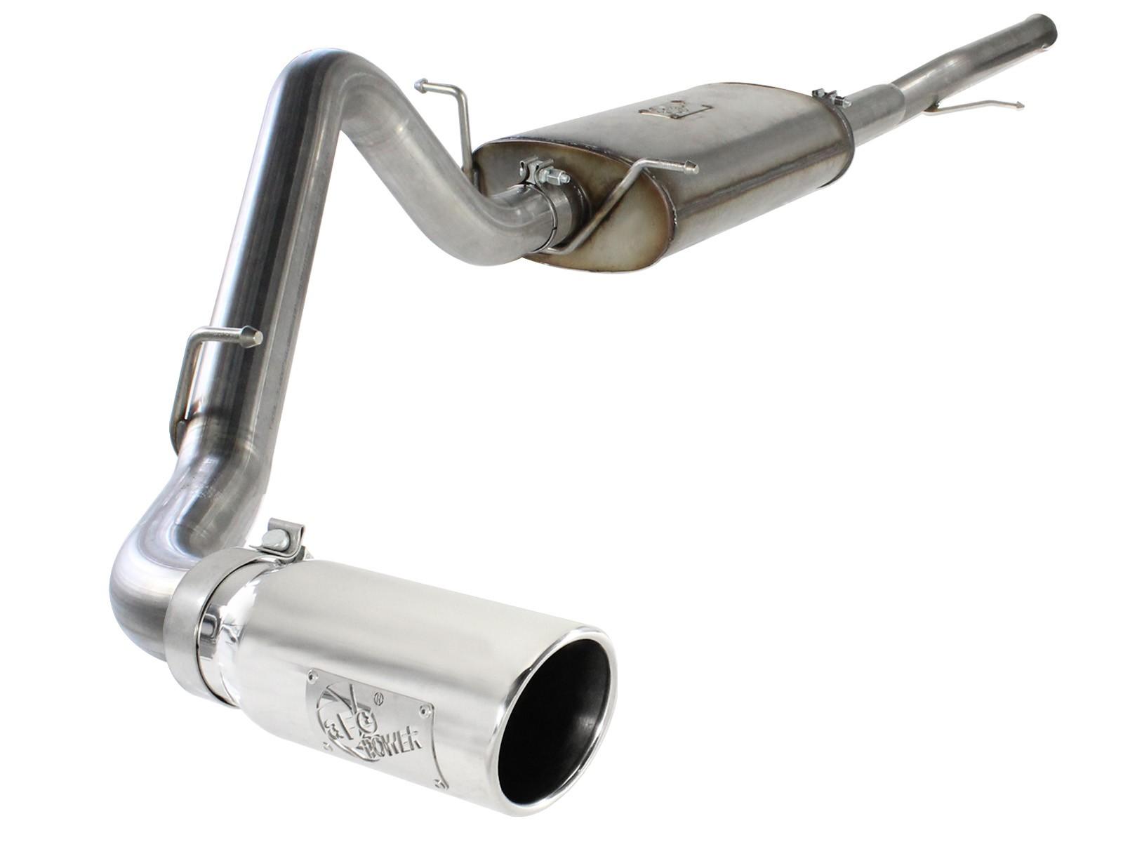 AFE MACH Force-Xp 3 IN 409 Stainless Steel Cat-Back Exhaust System w/Polished Tip - 49-44038-P