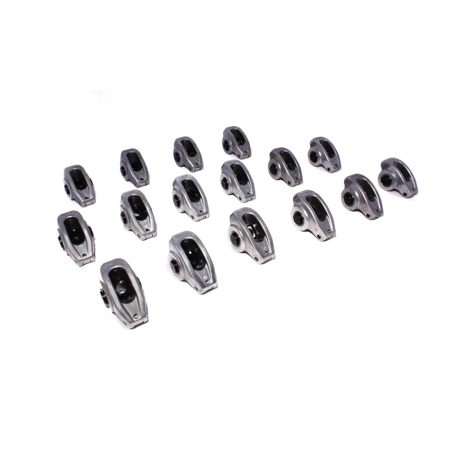 Comp Cams High Energy Aluminum 1.6 Ratio Roller Rocker Set for SBC 265-400 w/ 7/16" Stud - 17005-16