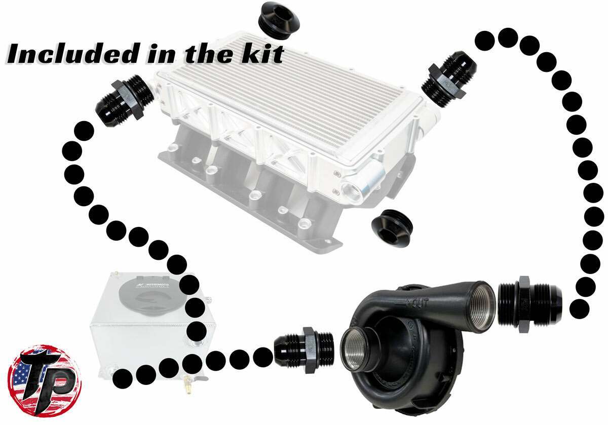 Tick Performance 1,800hp+ Intercooler Single Feed Completion Kit - TP009854-S-KIT