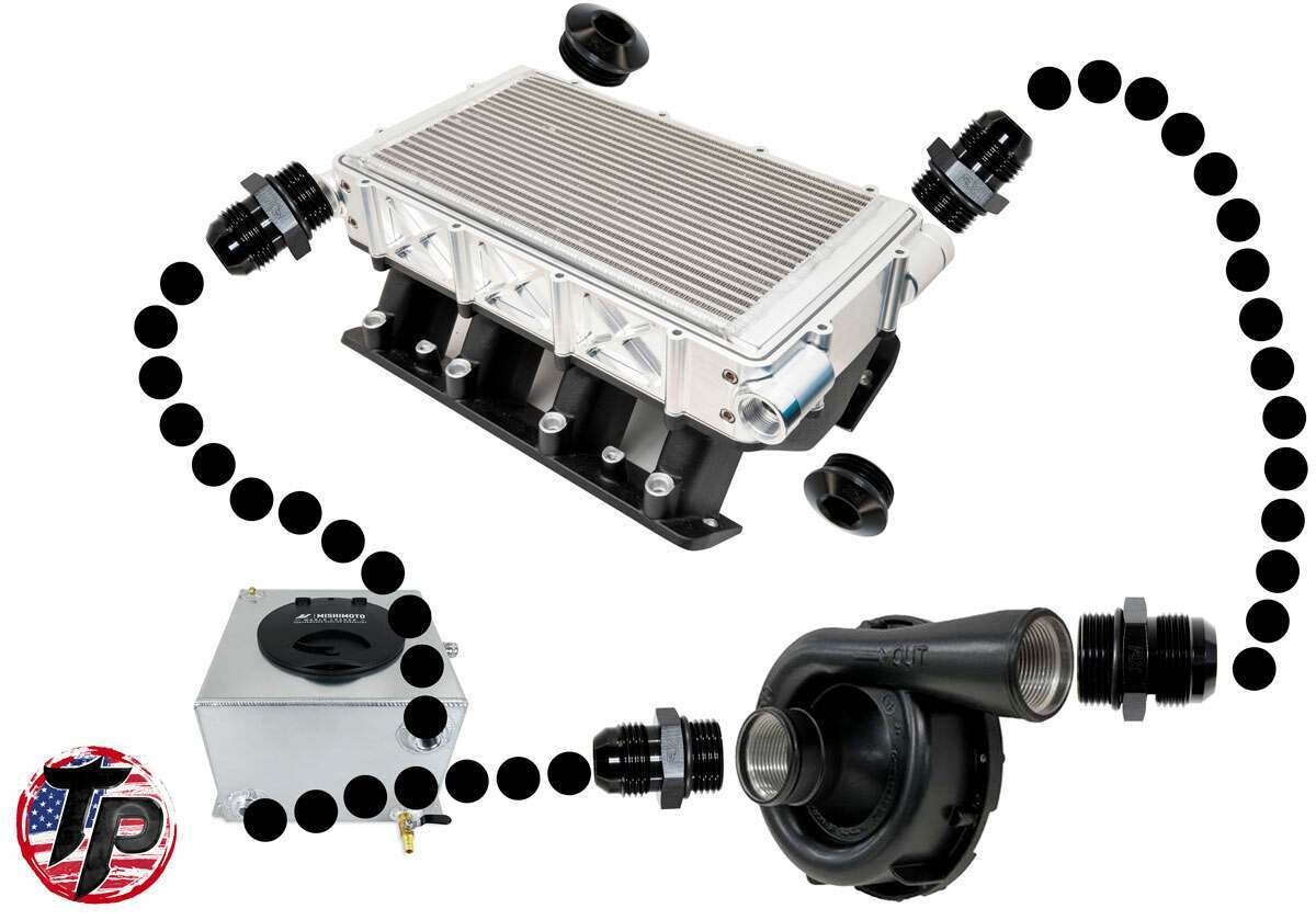 Tick Performance 1,800hp+ Intercooler Single Feed Completion Kit - TP009854-S-KIT