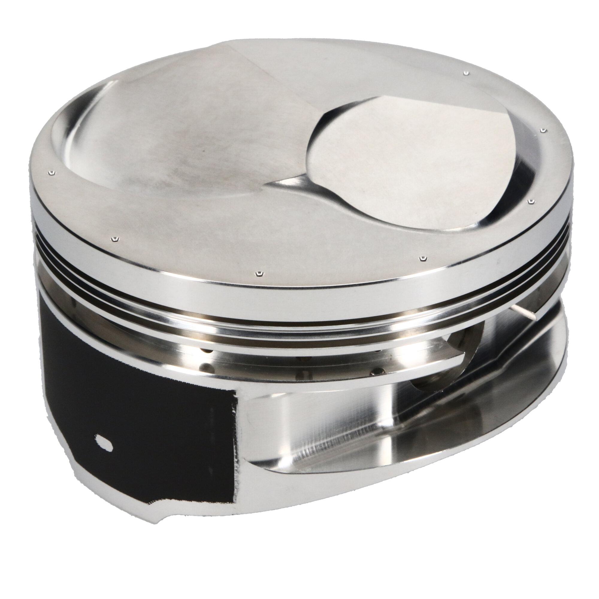 JE Pistons Piston Set, 2618, Dome, 4.600 Bore, 1.120 CD, 0.990, Pin Dia, Set of 8. - 170669