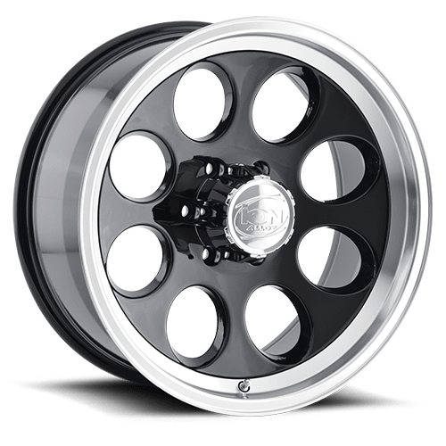 ION Wheels Type 171 16x10 / 8x170 BP / -38mm Offset / 130.8mm Hub Black/Machined Wheel - 171-6170B