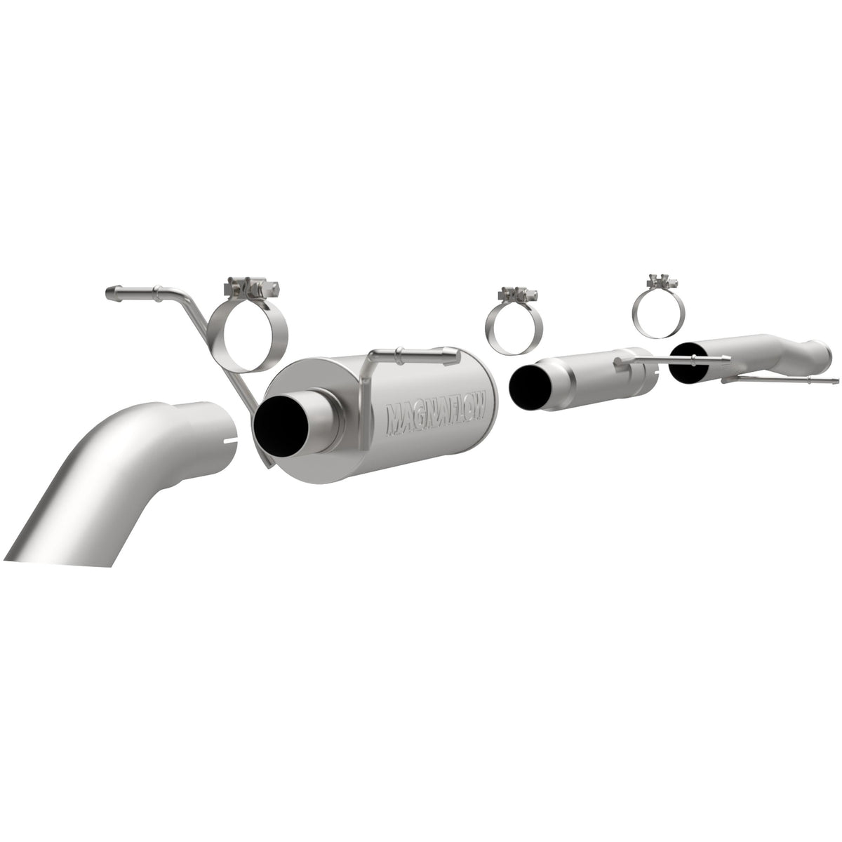 Magnaflow Off Road Pro Series Gas Stainless Cat-Back (2009-2013 GMC Sierra 1500,2009-2013 Silverado 1500) - 17102