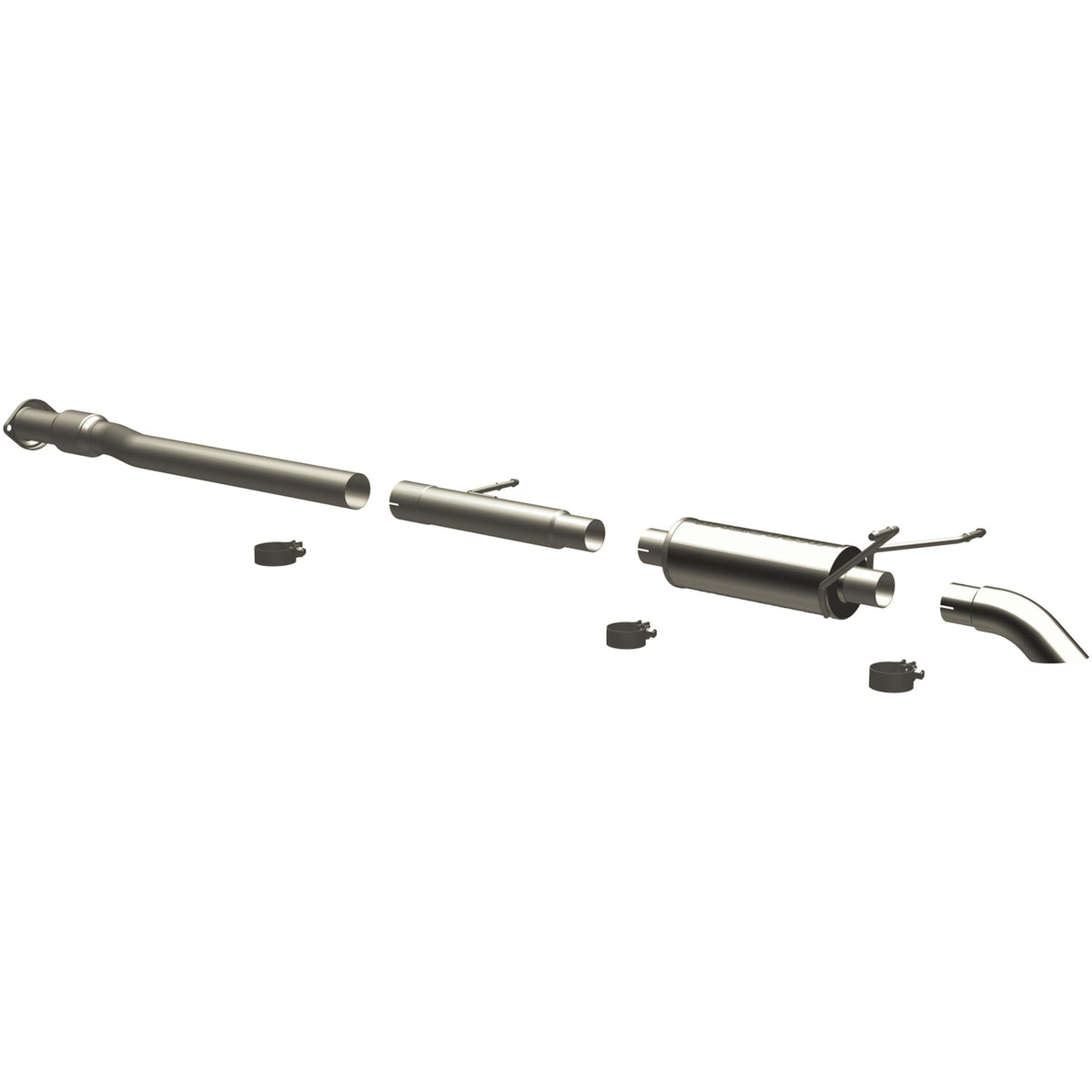 Magnaflow Off Road Pro Series Gas Stainless Cat-Back (2007-2008 Silverado 1500,2007-2008 GMC Sierra 1500) - 17104
