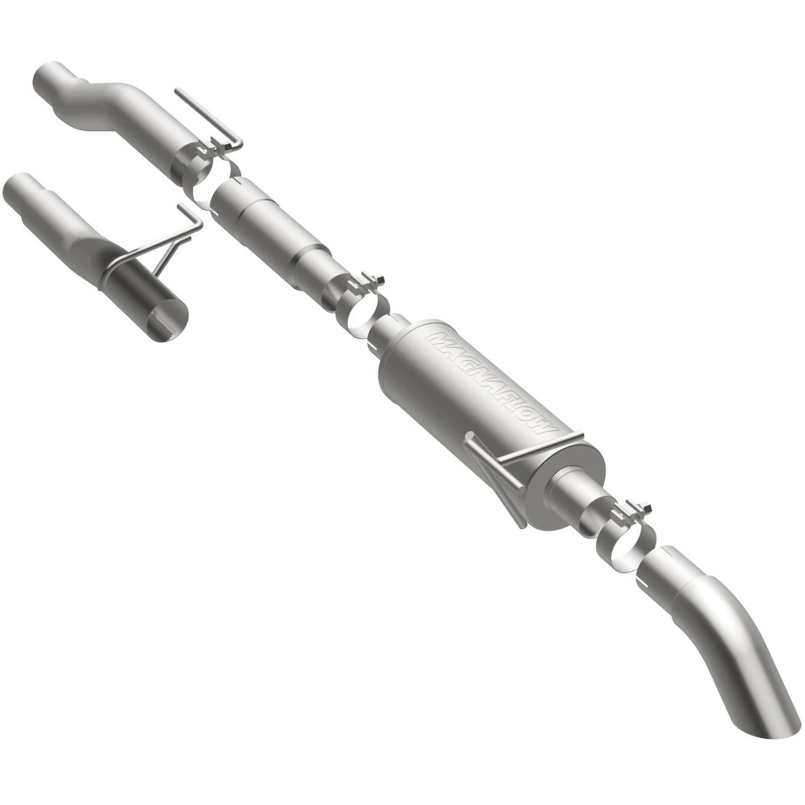MagnaFlow Exhaust Products Off-Road Pro Series Gas Stainless Cat-Back 2004 Ford F-150 SYS C/B 04-10 F-150 CC/EC 4.6/5.4