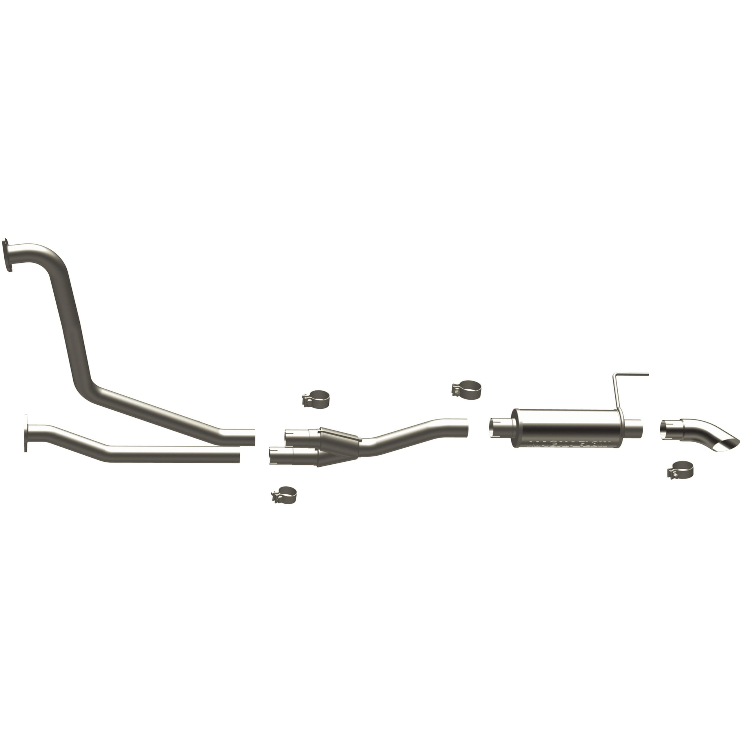 Magnaflow Off Road Pro Series Gas Stainless Cat-Back (2007-2015 Titan) - 17109