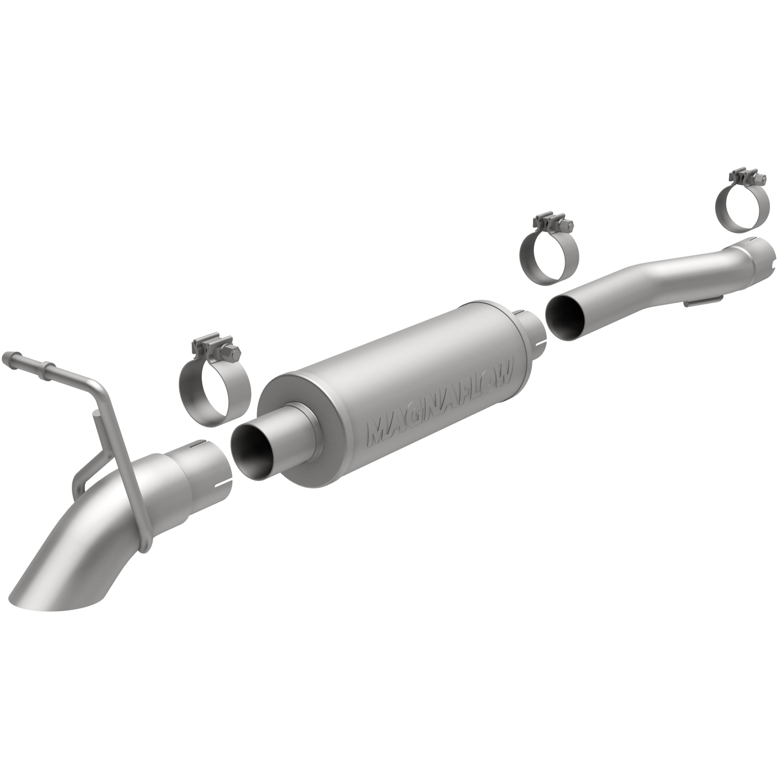 Magnaflow Off Road Pro Series Gas Stainless Cat-Back (2007-2011 Wrangler) - 17119