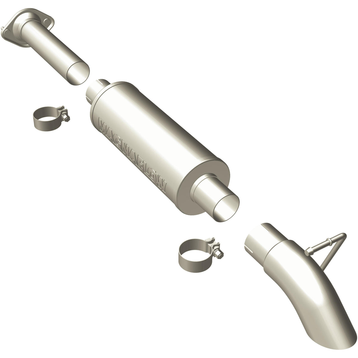 Magnaflow Off Road Pro Series Gas Stainless Cat-Back (2004-2006 Wrangler) - 17121