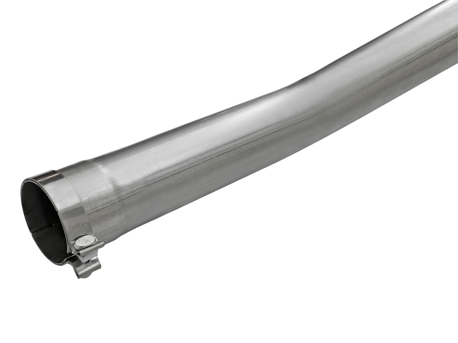 AFE Large Bore-HD 4 IN DPF-Back Stainless Steel Exhaust System w/Black Tip (2016-2019 Titan XD) - 49-46113-B