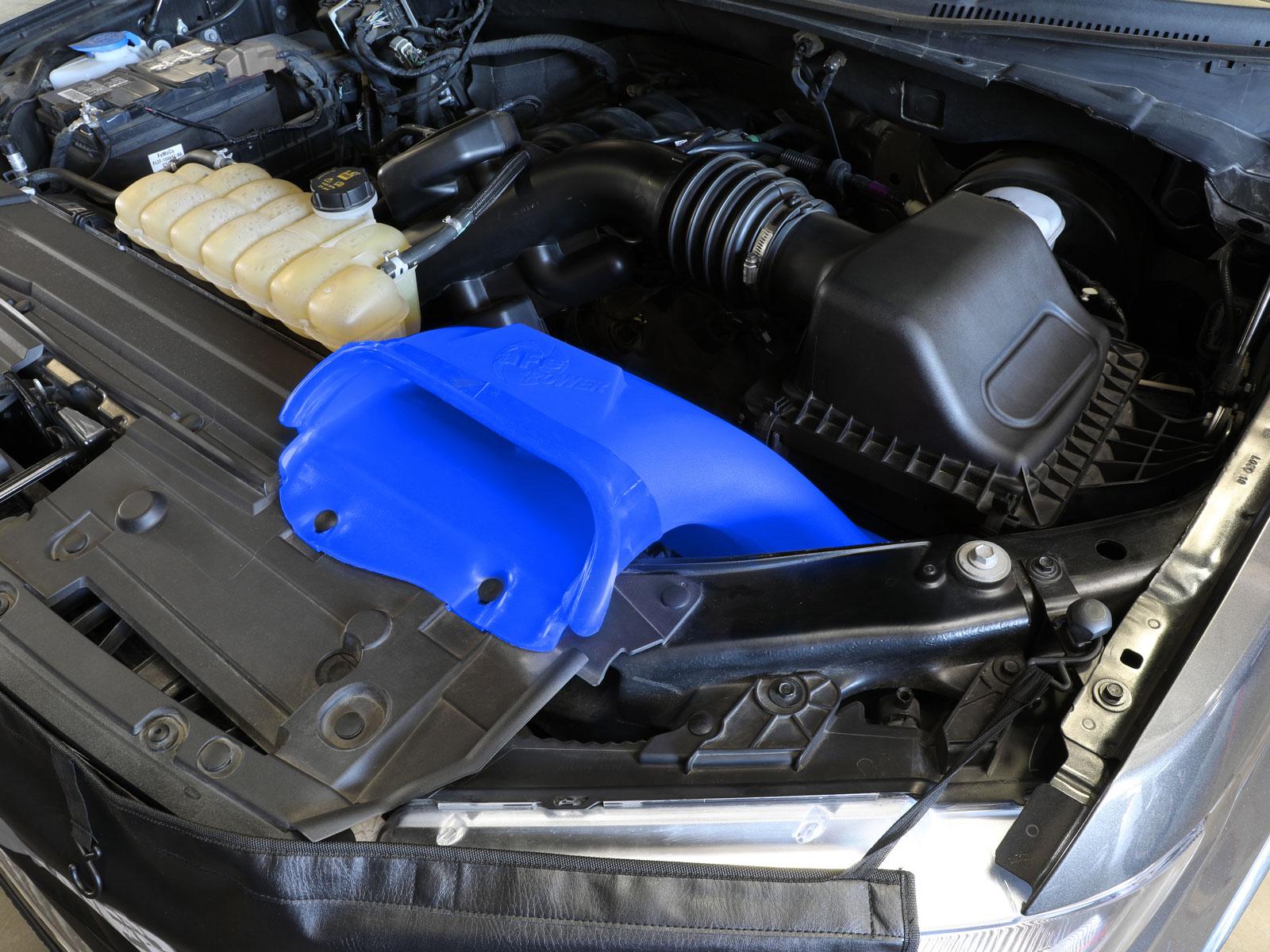 AFE 52-10010SL Rapid Induction Dynamic Air Scoop Blue (2021-2025 Ford F-150 V6 / V8)