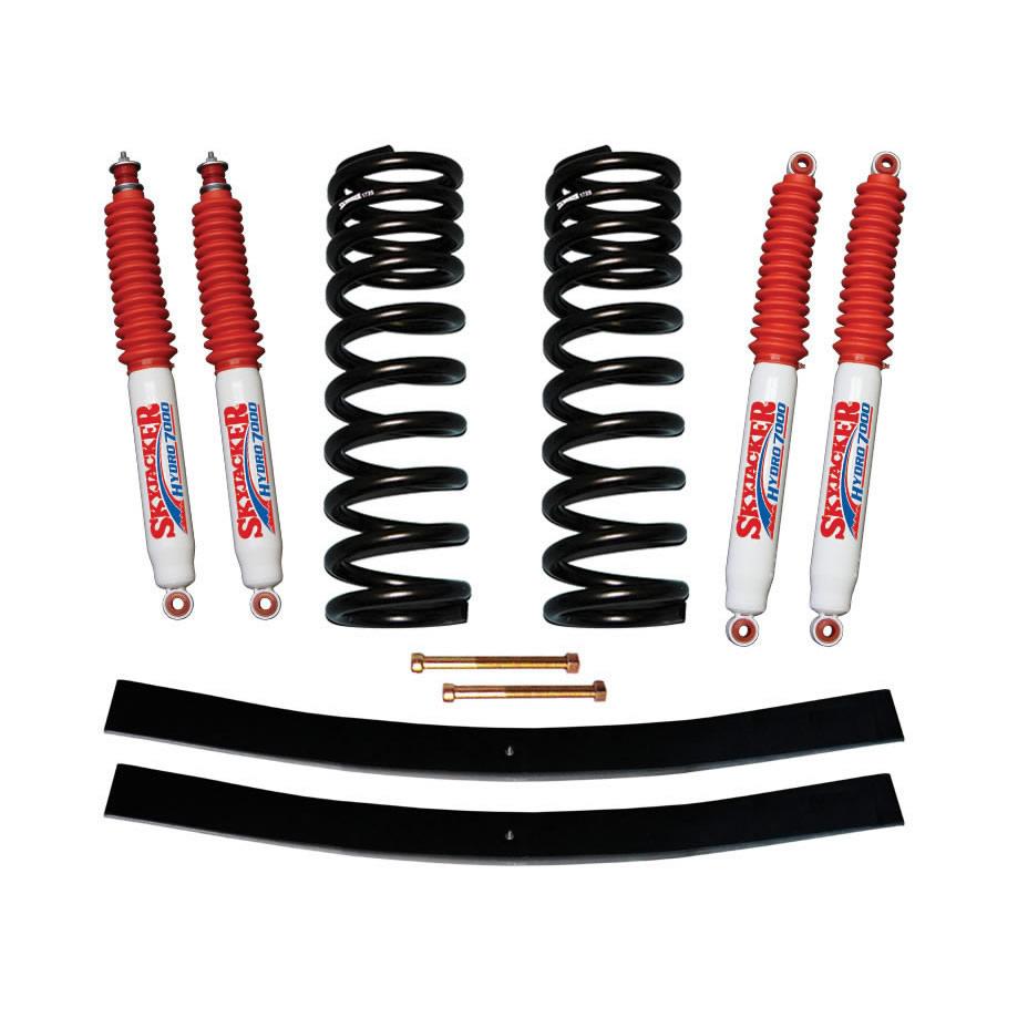 Skyjacker Bronco Suspension Lift Kit 75-77 Ford Bronco w/Shock 1.5-2 Inch Lift Incl. Front Coil Springs Rear Add-A-Leafs - 172EBK-H