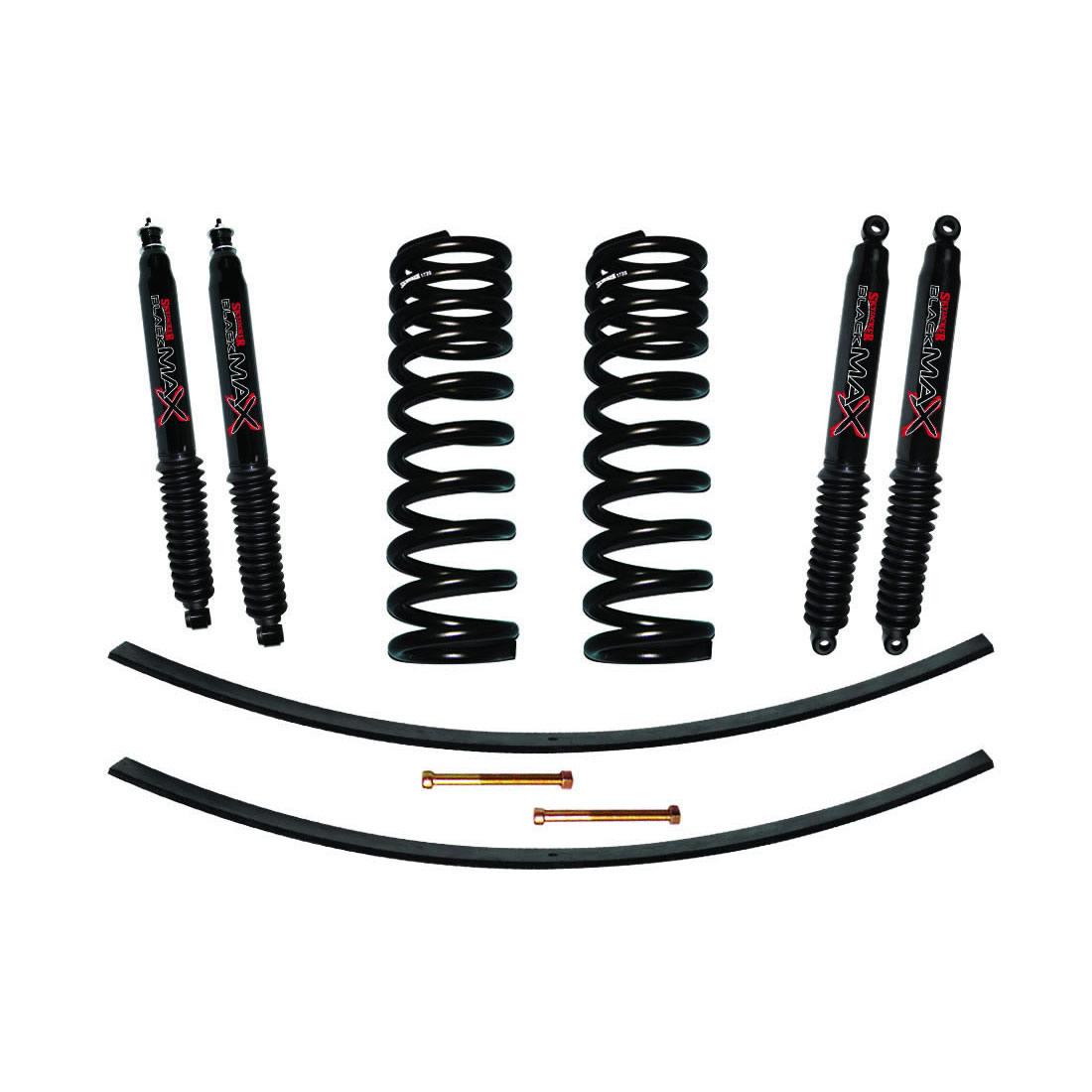Skyjacker F-100/F-150 Suspension Lift Kit 73-75 Ford F-100 77-79 F-150 w/Shock Black MAX Shocks 1.5-2 Inch Lift Incl. Front Coil Springs Rear Add-A-Leafs - 172PK-B