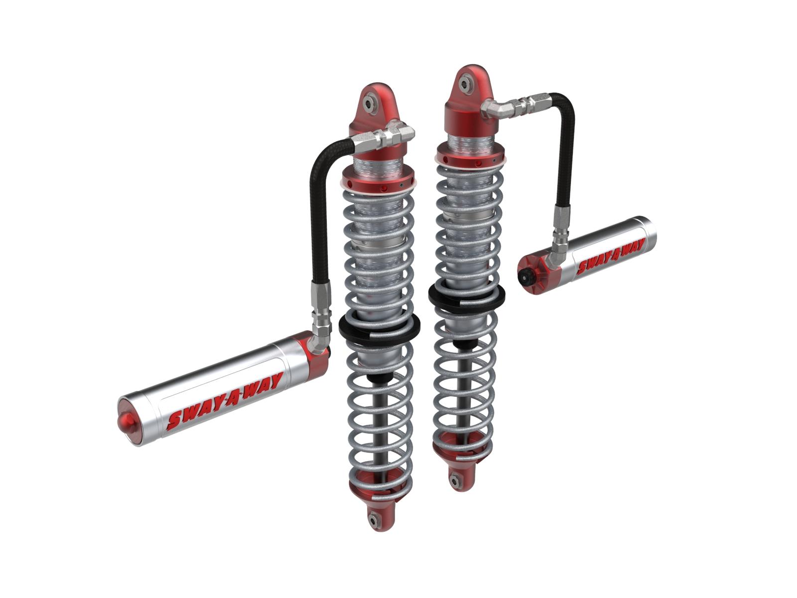 AFE Sway-A-Way 2.5 Front Coilover Kit w/ Remote Reservoirs and Compression Adjusters - 851-5600-02-CA