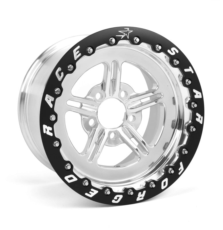 Race Star 63 Pro Forged 15x10 SBL Sportsman Polished 5x5.00BC 2.00BS - 63-510502011P