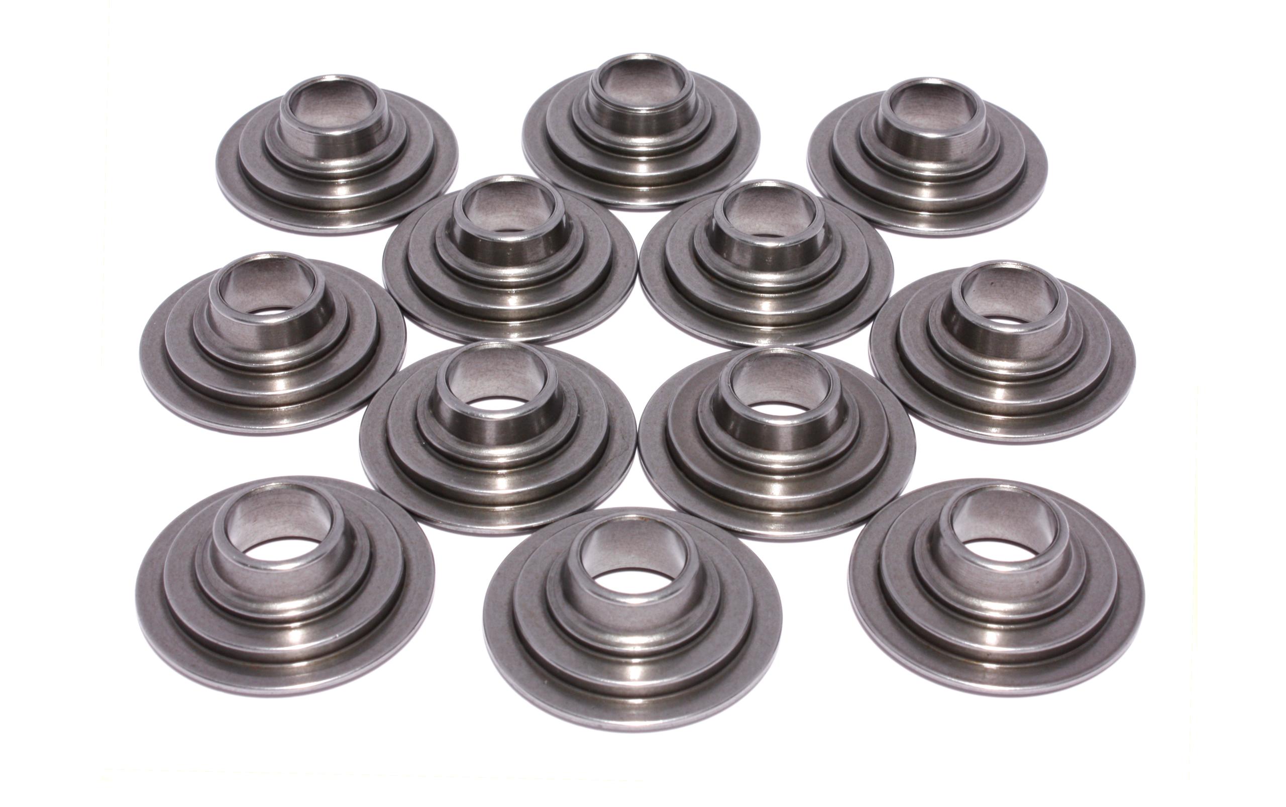 Comp Cams 10 Degree Tool Steel Retainer Set of 16 All Valves w/ 1.500"-1.550" O.D. Springs - 1731-12