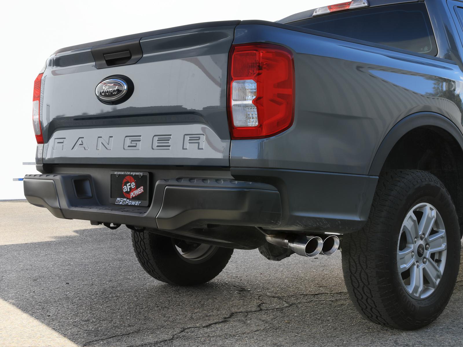 aFe Vulcan Series 2-1/2 IN to 3 IN 304 Stainless Steel Cat-Back Exhaust System w/ Polished Tip
 (2024+ Ranger) - 49-33148-P