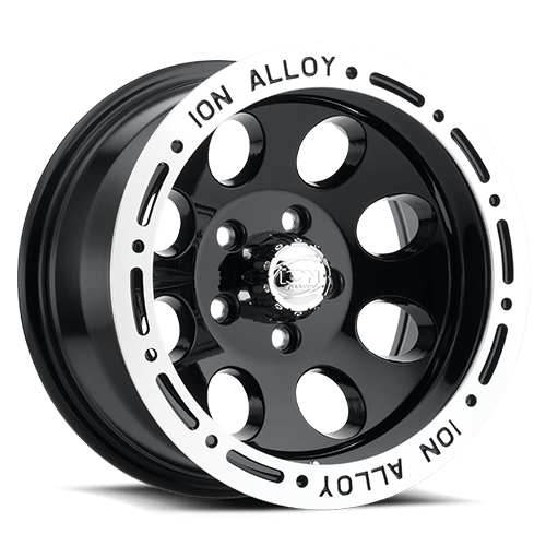 ION Wheels Type 174 15x10 / 5x127 BP / -38mm Offset / 83.82mm Hub Black/Machined Wheel - 174-5173B