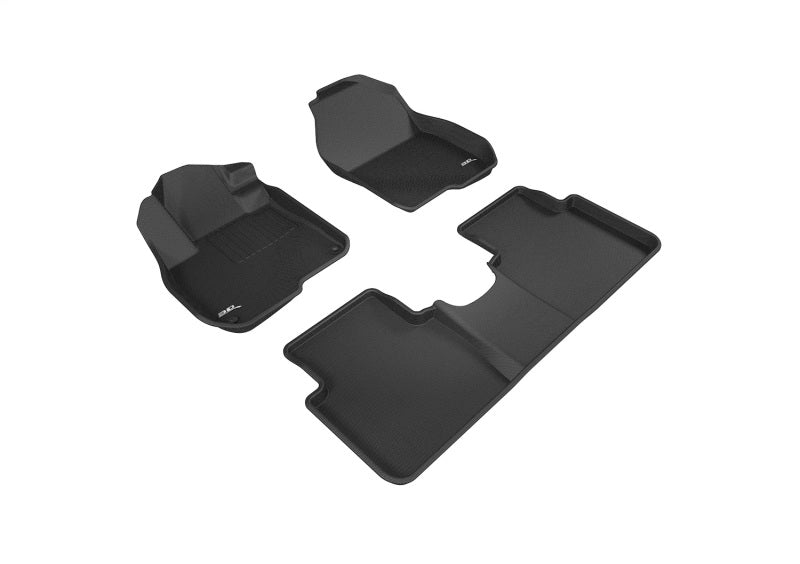 3D MAXpider 2017-2020 Honda CR-V Kagu 1st & 2nd Row Floormats - Black