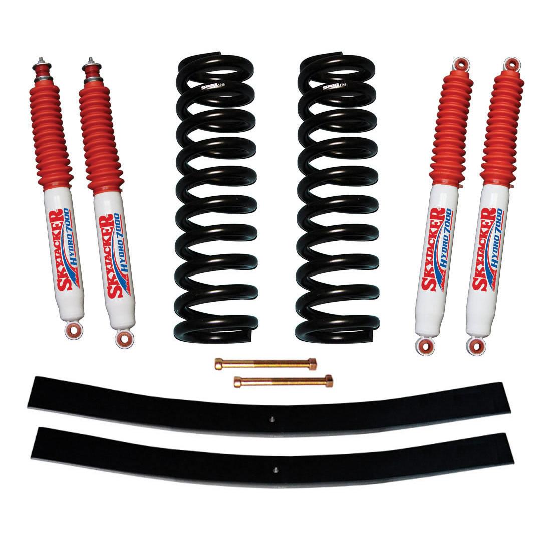 Skyjacker Bronco Suspension Lift Kit 78-79 Ford Bronco w/Shock 4 Inch Lift Incl. Front Coil Springs Rear Add-A-Leafs - 174BK-H