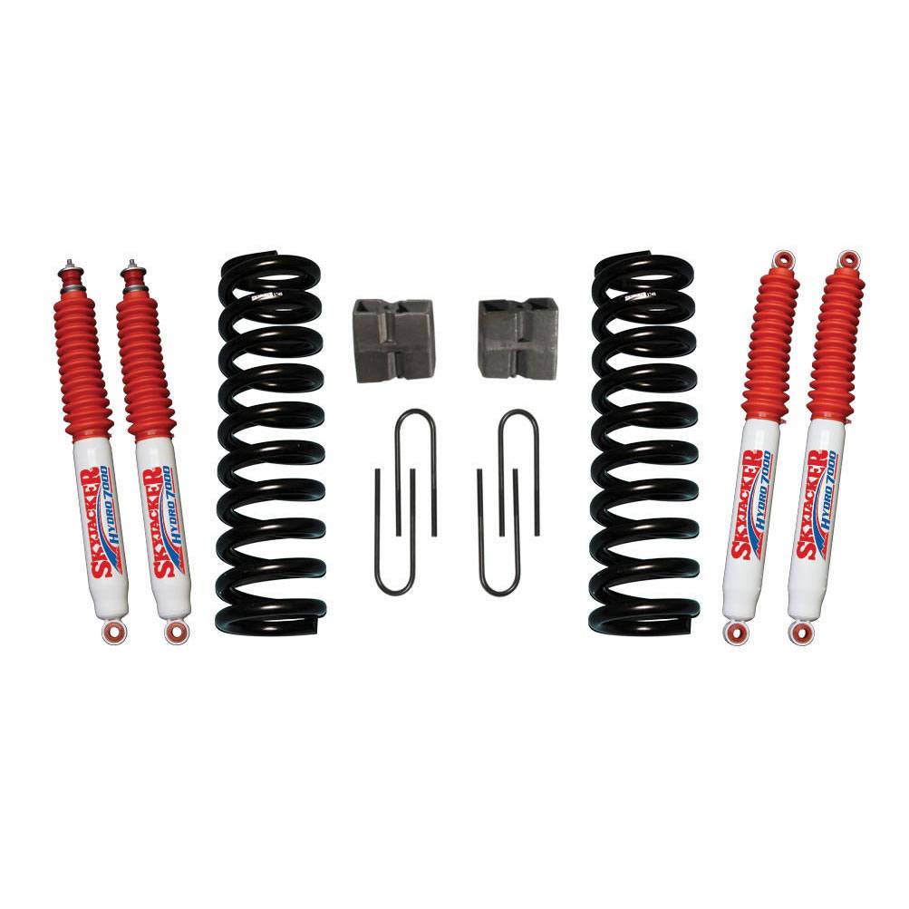 Skyjacker Bronco Suspension Lift Kit 75-77 Bronco w/Shock 5 Inch Lift Incl. Front Coil Springs Rear U Bolt Kit Rear Block - 174EBK-H