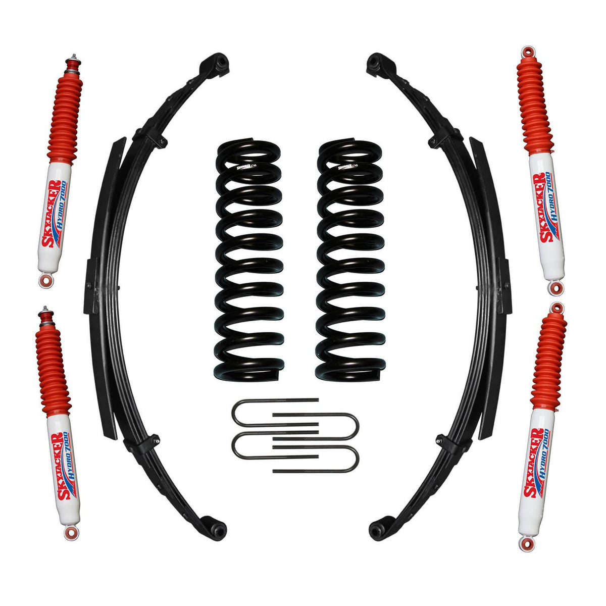 Skyjacker Bronco Suspension Lift Kit 75-77 Bronco w/Shock 5 Inch Lift Incl. Front/Rear Springs Rear U Bolt Kit - 174EBKS-H