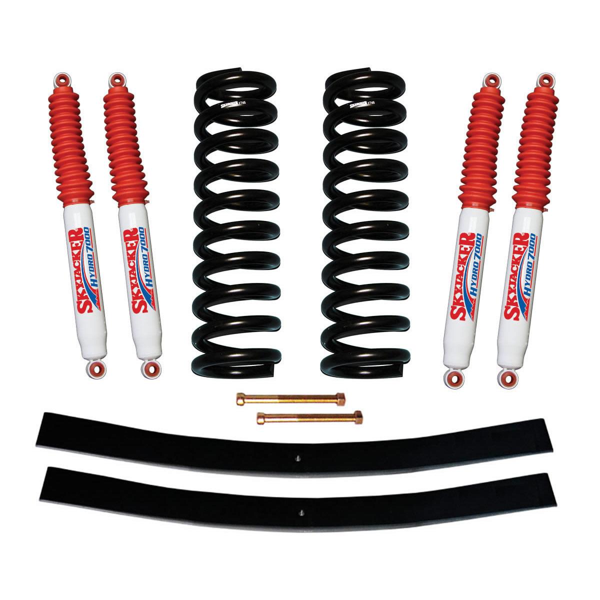 Skyjacker F-100 Suspension Lift Kit 70-72 F-100 w/Shock 4 Inch Lift Incl. Front Coil Springs Rear Add-A-Leafs - 174EPK-H