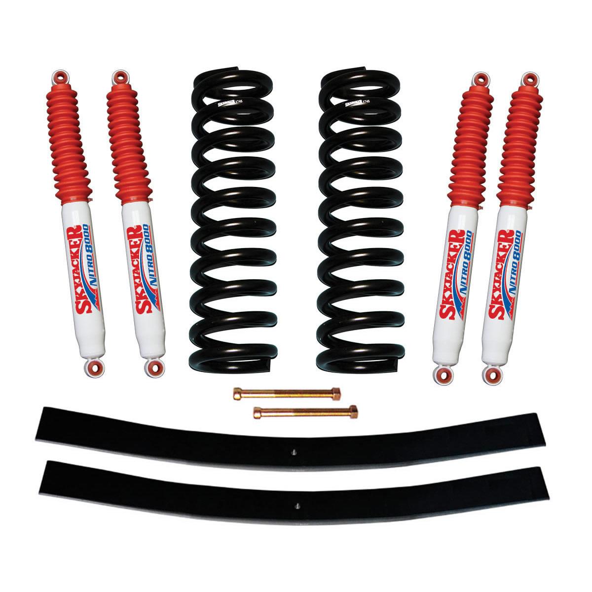 Skyjacker F-100 Suspension Lift Kit 70-72 F-100 w/Shock Nitro Shocks 4 Inch Lift Incl. Front Coil Springs Rear Add-A-Leafs - 174EPK-N