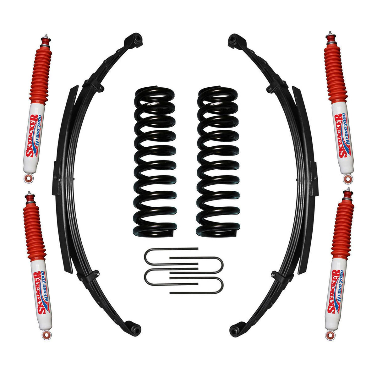 Skyjacker F-100/F-150 Suspension Lift Kit 73-75 F-100 77-79 F-150 w/Shock 4 Inch Lift Incl. Front/Rear Springs Rear U Bolt Kit - 174PKS-H
