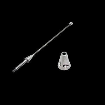 UPR Mustang 6" Polished Billet Regular Shorty Antenna