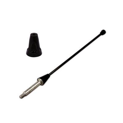 UPR Mustang 6" Black Billet Regular Shorty Antenna