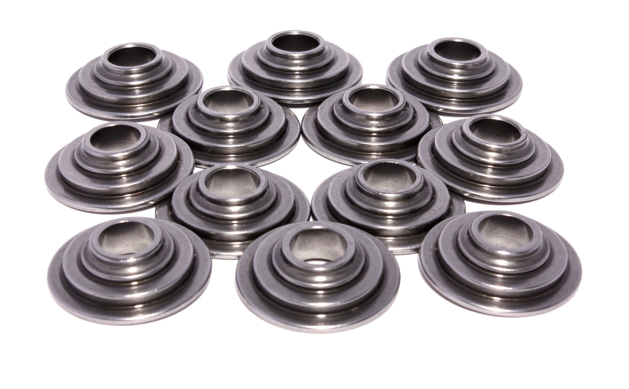 Comp Cams 10 Degree Tool Steel Retainer Set of 12for All Valves w/ 1.250" O.D. Springs - 1750-12