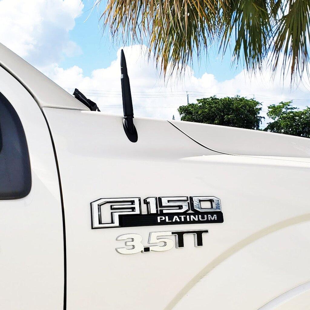 UPR 1750-32 50 Caliber Bullet Billet Antenna - Black (1994-2025 Ford Trucks / 21+ Ford Bronco / Dodge Ram Trucks)