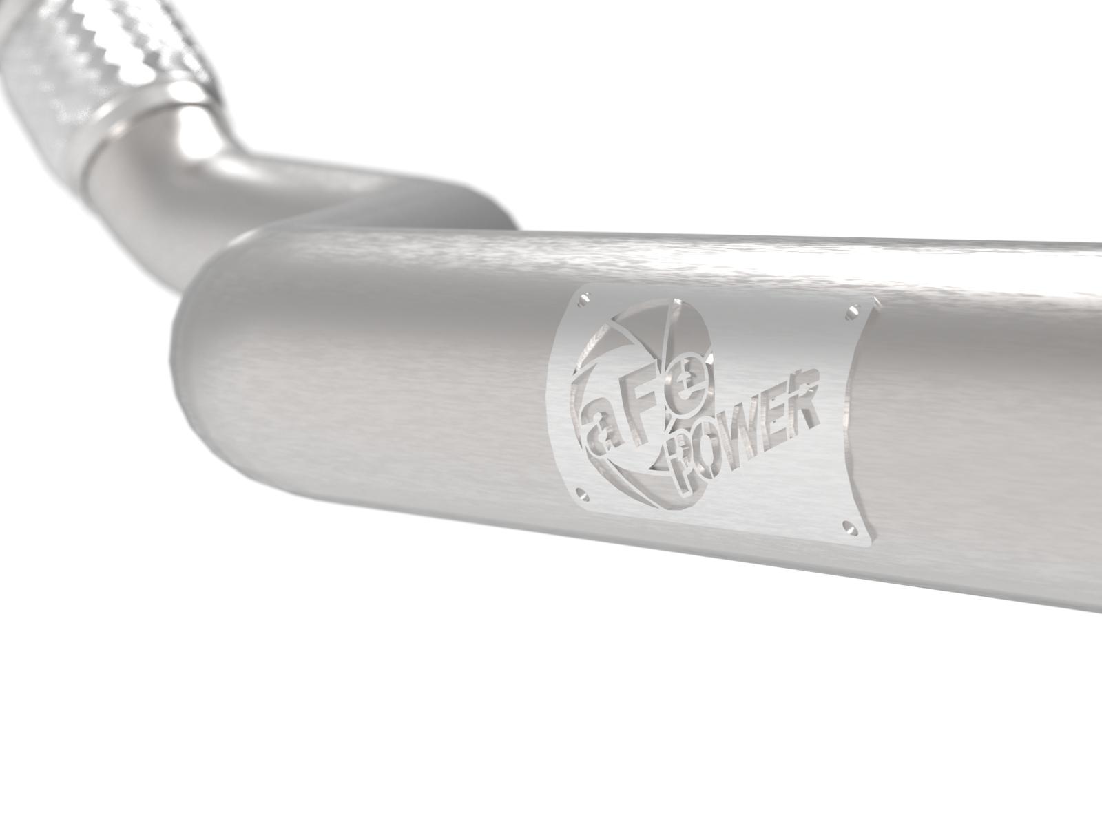 AFE MACH Force-Xp 3 IN 304 Stainless Steel Front Resonator Delete Pipe (Audi A4/A5 (B8) 09-16 L4-2.0L (t)) - 49-36428